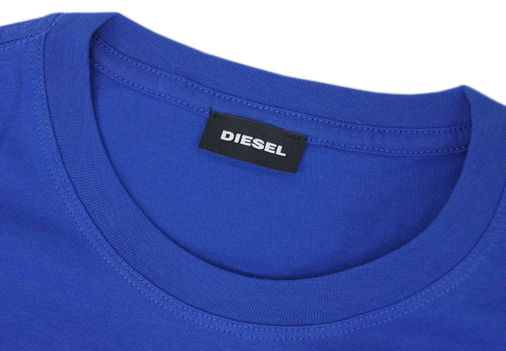 【新品】ディーゼル Tシャツ ロゴプリント ブルー/ホワイト Sサイズ30307