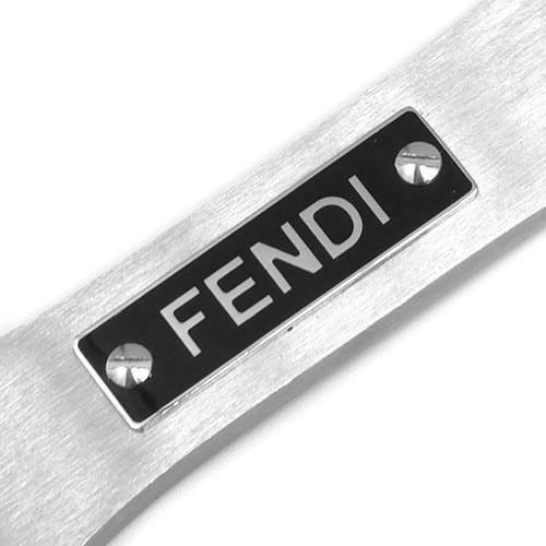 中古 フェンディ キーリング FENDI メタル ロゴ ボトルオープナー キーホルダー 栓抜き シルバー メンズ JJS03309