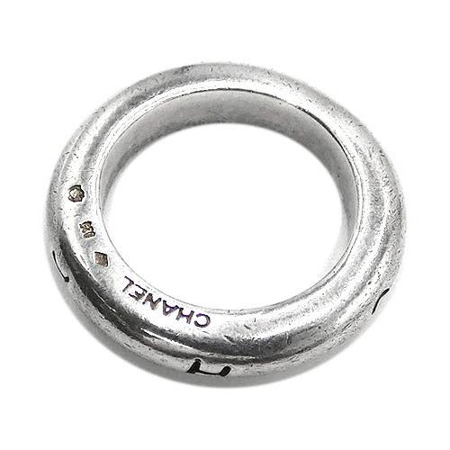 シャネル アクセサリー CHANEL SV925 ロゴ シルバー リング 指輪 13号 ユニセックス JJS03660